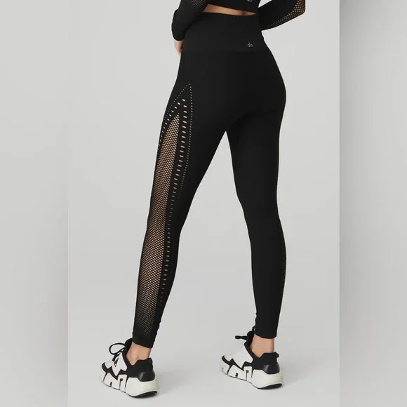 Alo Yoga Seamless High-Waist 7/8 Open Air Leggings - Picture 3 of 7